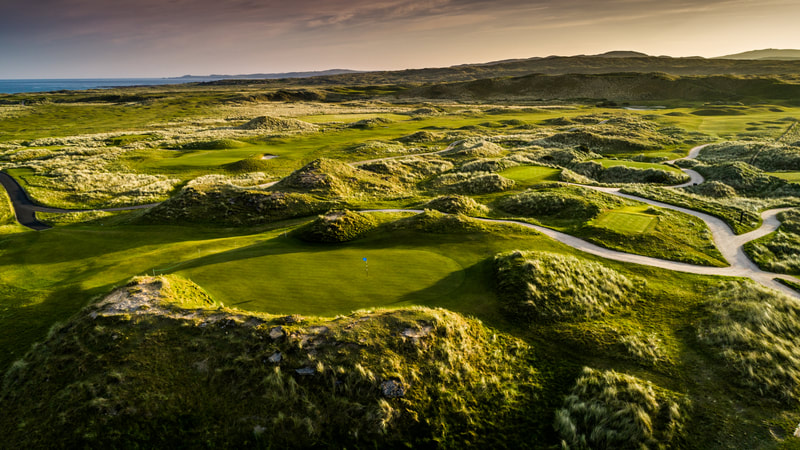 Ballyliffin Golf Club | 5th Hole The Old Links 'The Tank' | Aerial and Nature Photo Shoot | Stunning Irish Golf Courses Tourist Attractions Photography