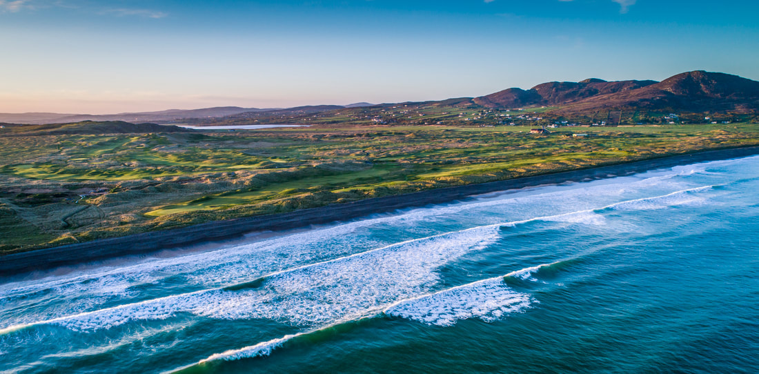 Ballyliffin Golf Club | The Old Links 13th and 14th Holes | Aerial and Nature Photo Shoot | Stunning Irish Golf Courses Tourist Attractions Photography