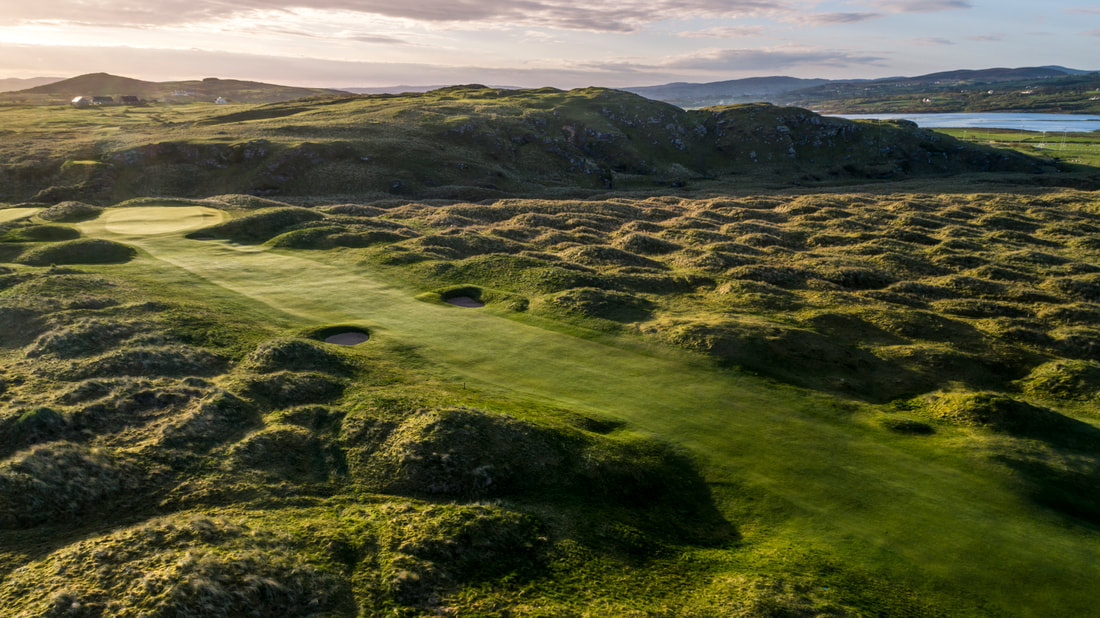 Ballyliffin Golf Club |  Glashedy Links 3rd | Aerial and Nature Photo Shoot | Stunning Irish Golf Courses Tourist Attractions Photography