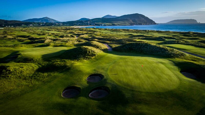 Ballyliffin Golf Club |  15th Hole Glashedy Links | Aerial and Nature Photo Shoot | Stunning Irish Golf Courses Tourist Attractions Photography