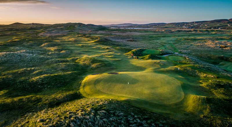 Ballyliffin Golf Club | 3rd Hole The Old Links | Aerial and Nature Photo Shoot | Stunning Irish Golf Courses Tourist Attractions Photography