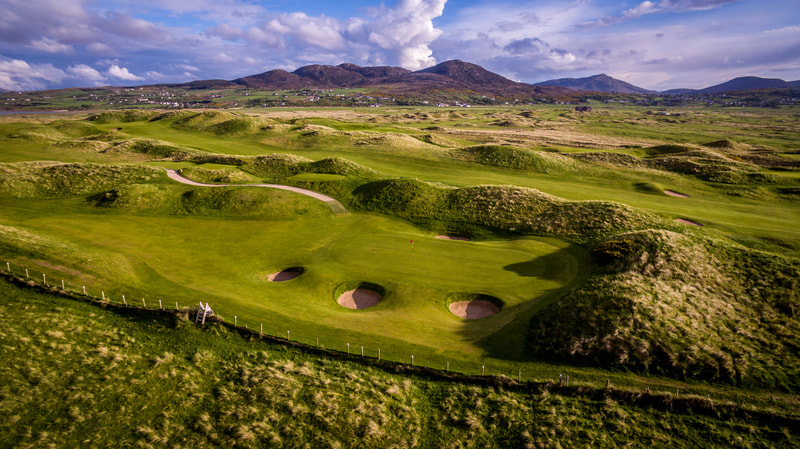 Ballyliffin Golf Club | 5th Glashedy Links | Aerial and Nature Photo Shoot | Stunning Irish Golf Courses Tourist Attractions Photography