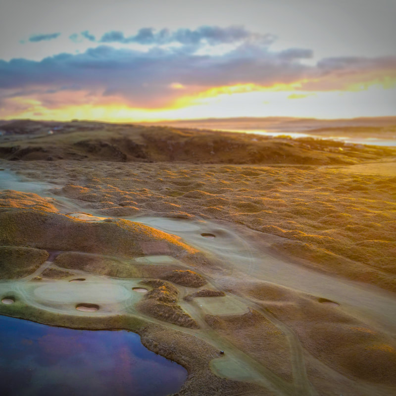 Ballyliffin Golf Club |  Frost| Aerial and Nature Photo Shoot | Stunning Irish Golf Courses Tourist Attractions Photography